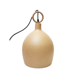 Lampa wisząca metalowa  Wabi Sabi z ozdobnym trzonem